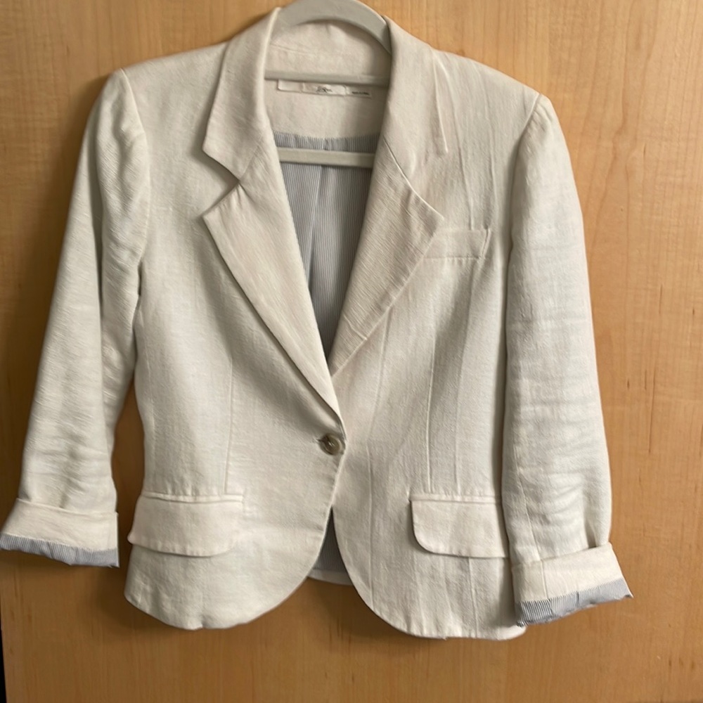 Gibson white linen jacket